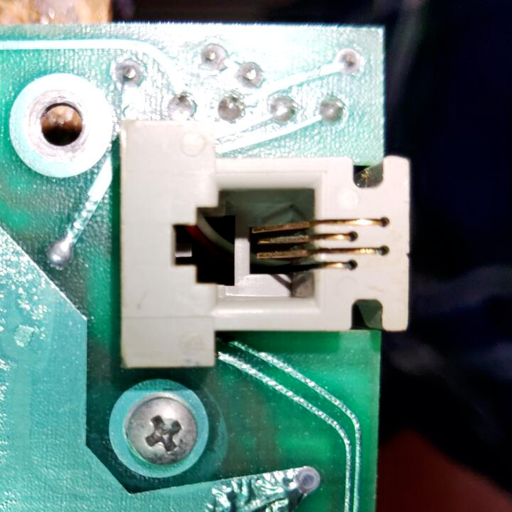 Busted pin in RJ-9 jack